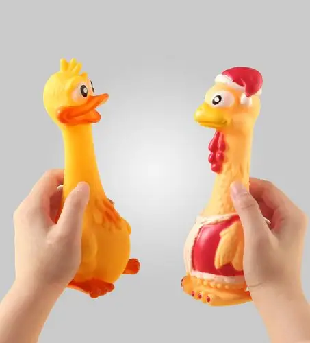 搞笑发泄惨叫鸡耐咬儿童小朋友发声玩具尖叫鸡鸭幼犬泰迪狗狗玩具