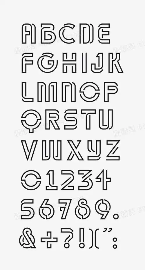 关键词:字体设计英文字母创意字母大写字母图精灵为您提供创意字母
