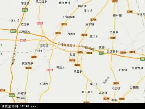 冠县地图 - 冠县电子地图 - 冠县高清地图 - 2021年冠县地图