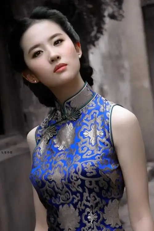 刘亦菲这组旗袍照我还是第一次见!太美了