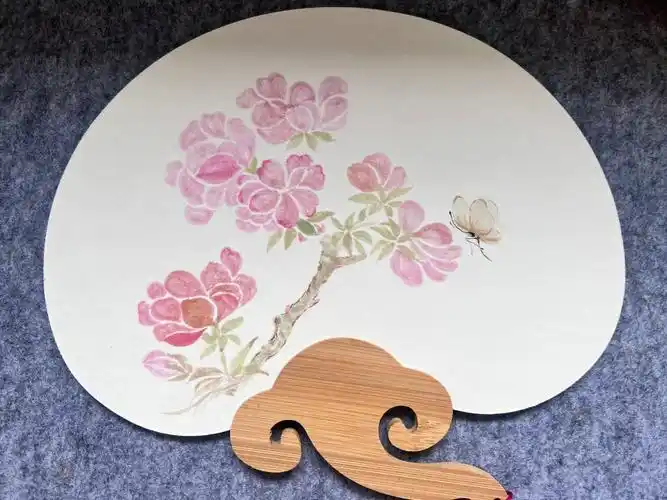 手绘团扇