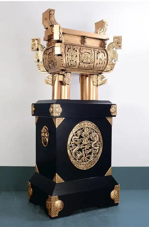 金属鼎摆件大型工艺品公司办公室开业礼品大摆件工厂乔迁庆典饭店酒店