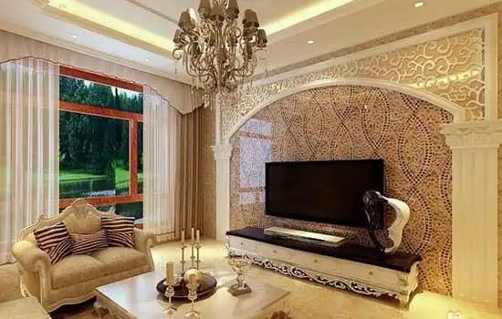 高端洋气上档次14款欧式电视背景墙