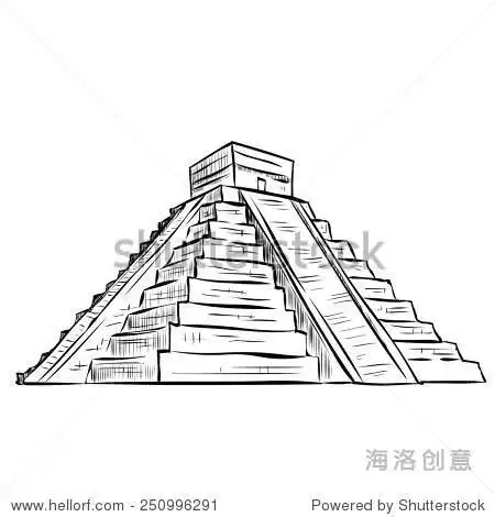 金字塔简笔画黄金比例