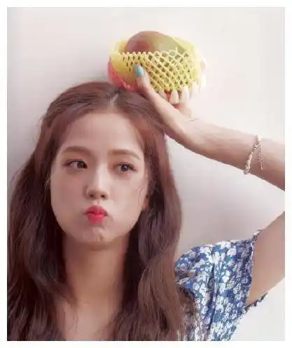 原创blackpink变身水果女孩草莓女孩金智妮樱桃女孩lisa