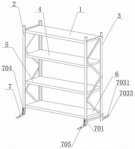 一种新型稳定性强的物流货架的制作方法