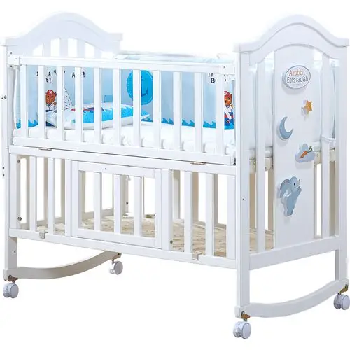 圣贝婴儿床新生儿实木宝宝欧式摇篮儿童婴儿床