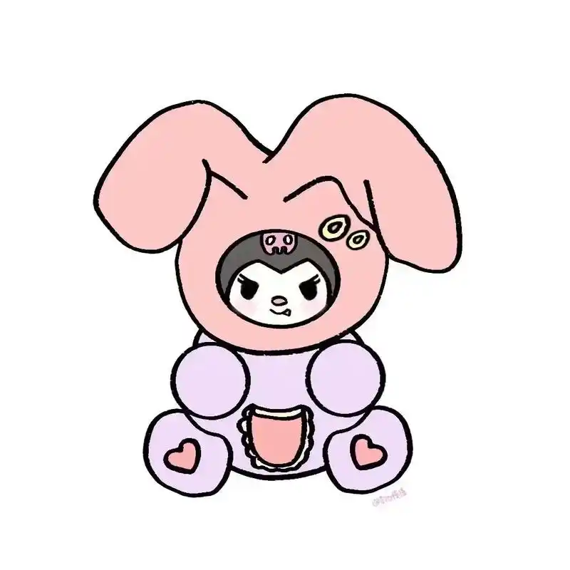 三丽鸥系列可爱兔子头