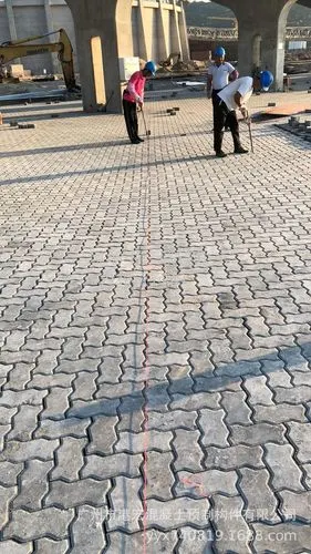 港宏联锁块加工安徽联锁块现场生产联锁块价格驭合连锁块