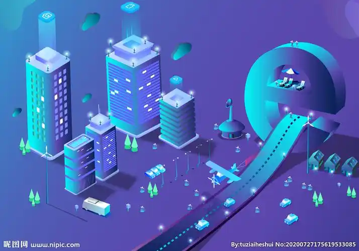 科技未来城市立体海报素材设计图__图片素材_其他_设计图库_昵图网