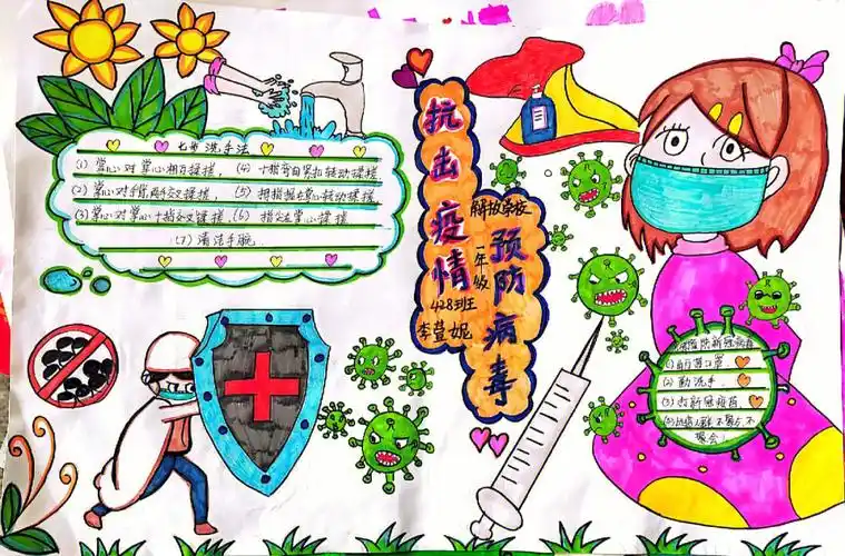 防疫手抄报