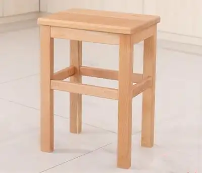 木凳实木方凳木板凳榉木凳家用餐凳梳妆凳矮凳加固实木凳子