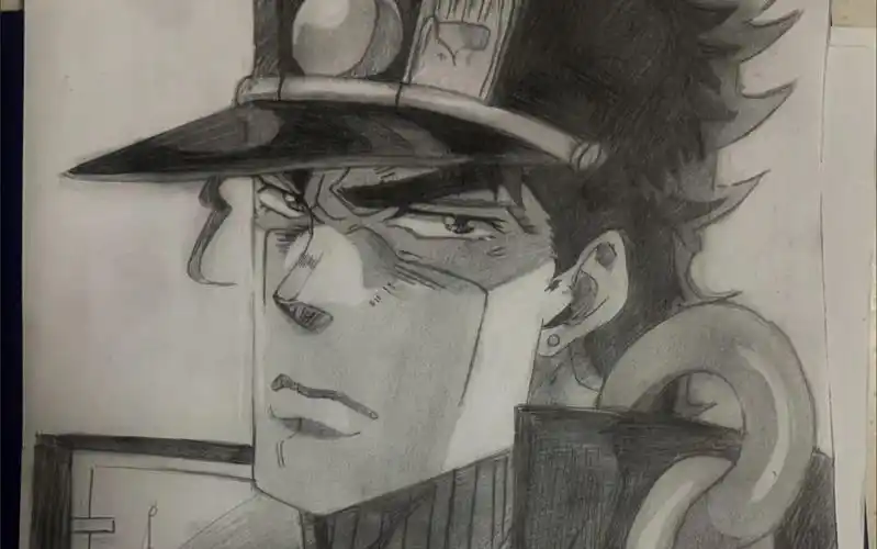 jojo的奇妙冒险空条承太郎手绘