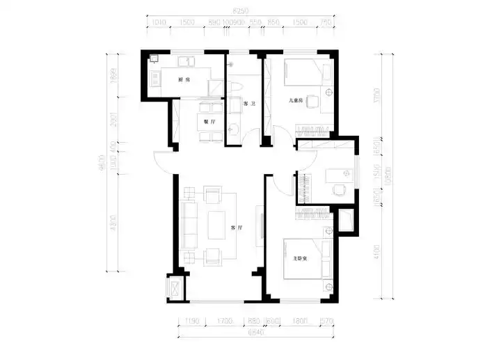 悦泰福里-现代简约-100平