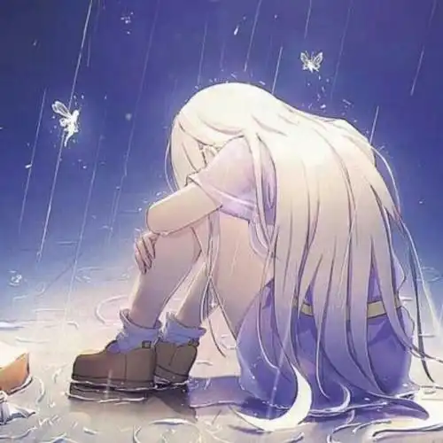 女生唯美思念头像