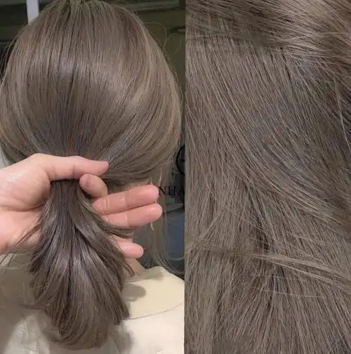 武汉染发不用漂的发色高级灰棕色