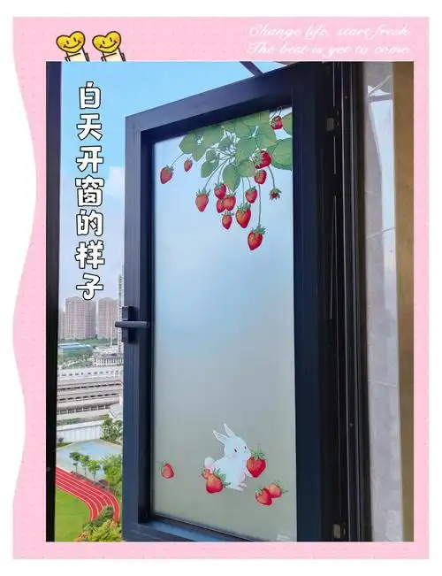 卫生间玻璃贴纸diy,低成本改造新选择!