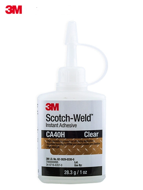 3mca40h高强度快干胶粘玻璃金属透明修补强力瞬间胶