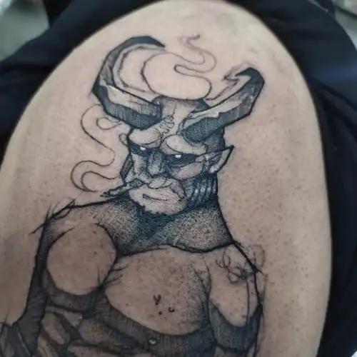 地狱男爵纹身莆田纹身