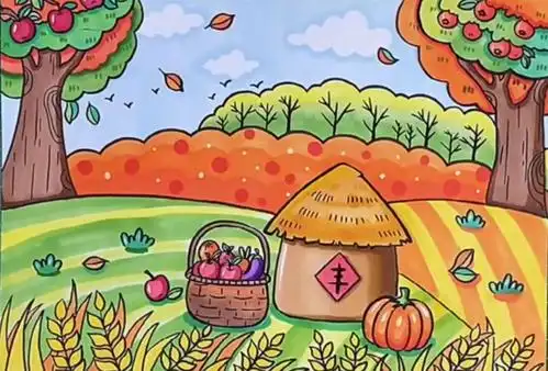 大二班"美丽的秋天"绘画比赛