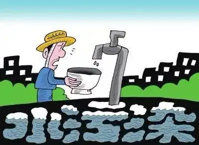 水污染的工厂简笔画