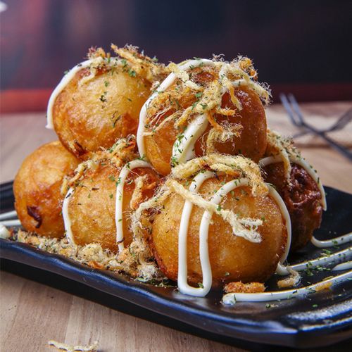 安膳小库章鱼小丸子1kg*10包冷冻章鱼丸子日式章鱼烧大阪烧烤50粒