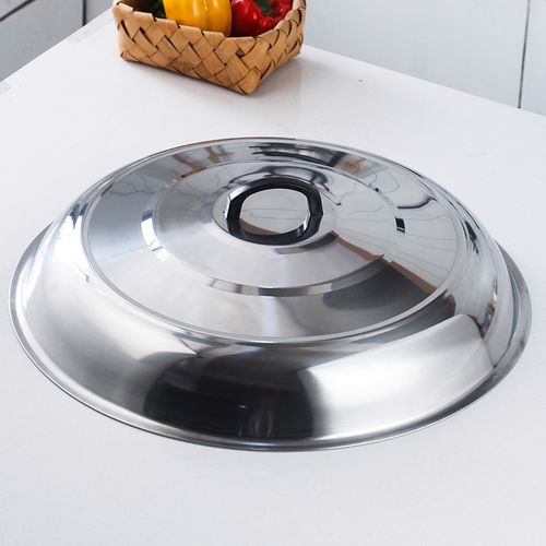 翔浪不锈钢锅盖加厚加高圆形特大号炒锅盖子家用蒸锅鼎盖缸盖桶盖