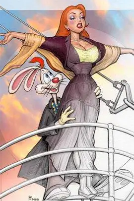 卡通人物兔子杰西卡(jessica rabbit)插画欣赏