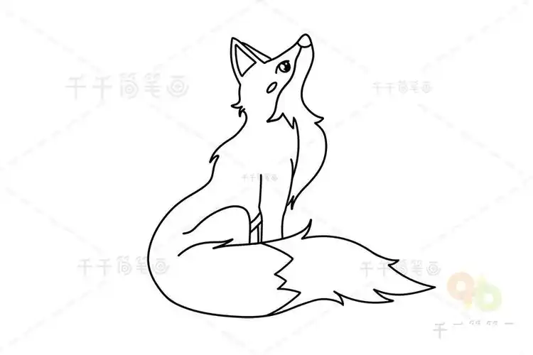 漂亮的狐狸简笔画教程