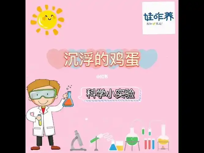 科学小实验鸡蛋沉浮