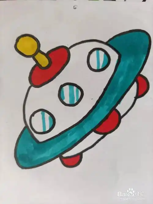 飞碟的简笔画怎么画?