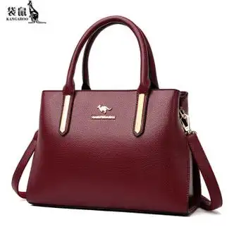 袋鼠kangaroo轻奢女包袋鼠真皮女包包新款妈妈手提包斜挎包女大容量单