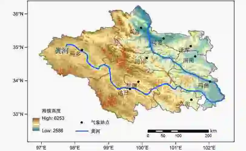 以拥有最长连续观测记录的黄河源头玛多站作为典型代表站,研究黄河源