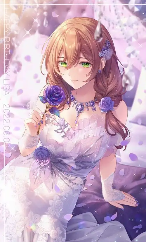 插画搬运丽莎礼服