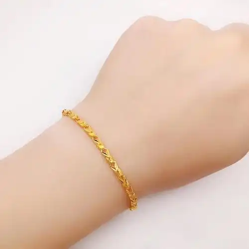 假黄金手链仿真不掉色图片