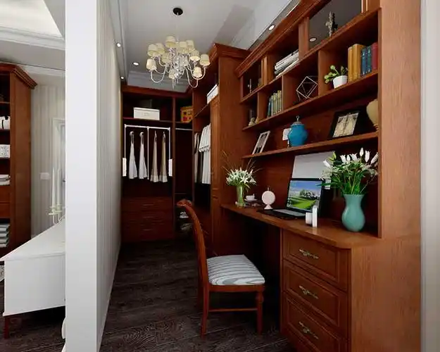 衣帽间书桌柜组合