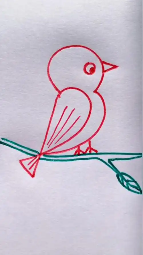 用数字123画小鸟,秒会哦