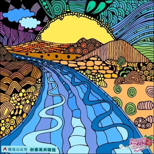 25张充满设计感的色彩装饰画,这种画风太赞了!