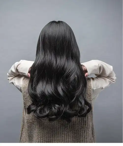 假发女长发直发3d头顶假发补发片逼真卷发大波浪整顶全头套遮白发送