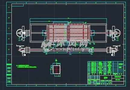 电动双向棒条阀800x1486图纸