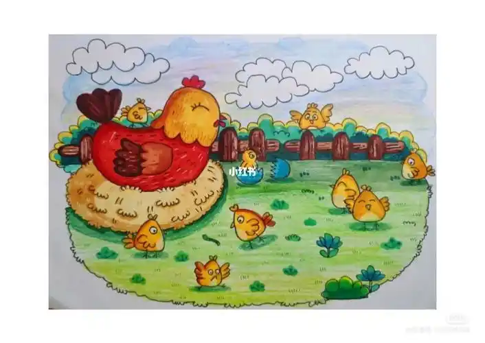 母鸡鸡妈妈和小鸡