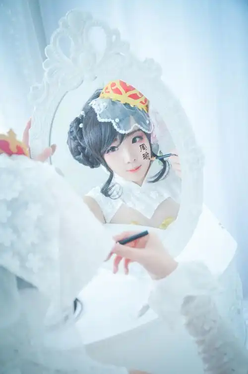 王者荣耀 小乔纯白花嫁cosplay