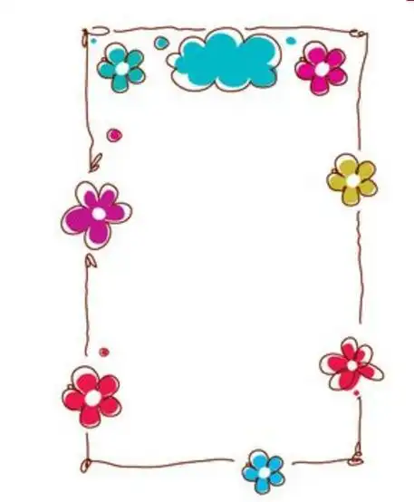 各种各样小清新板报手抄报花边素材,简约蕾丝花边素材简笔画 - 伴宝网