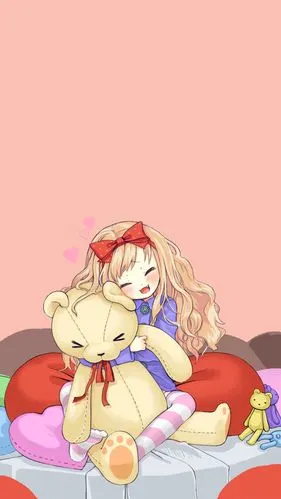 卡通漫画 影视 女生 q版 微信 qq 微博 )女孩 韩国唯美插画手绘动漫