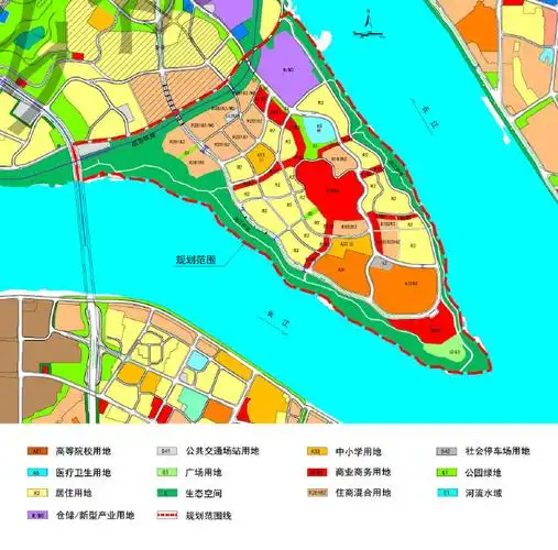 根据公示内容显示,钓鱼嘴半岛定位为「音乐艺术,文化交流,改革开放