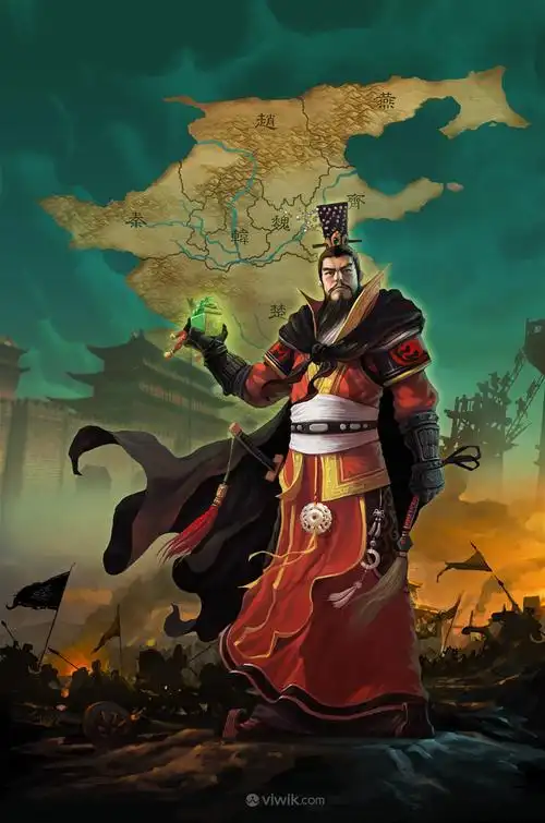 古代武将刘备战场绘画图片