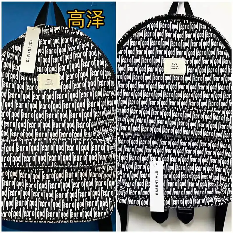正确版fog满印双肩包书包.高街必备!正确版本fear of - 抖音