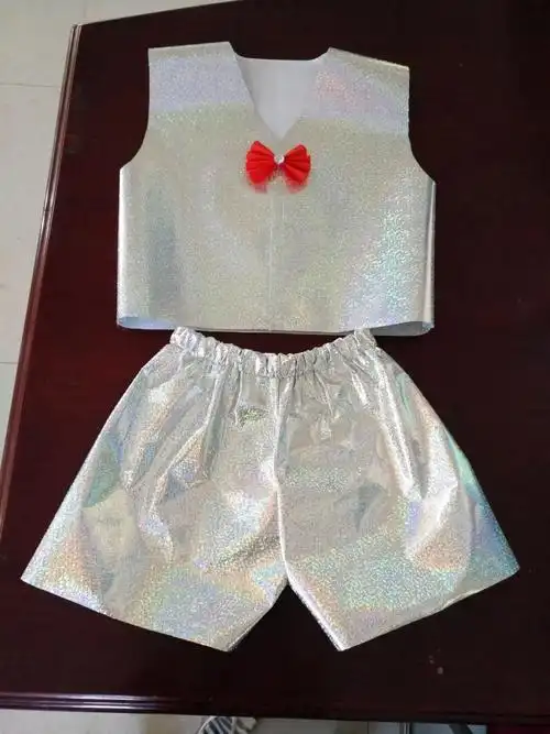 儿童环保时装秀衣服男童新款儿童环保服装男童礼服幼儿园diy制作男孩