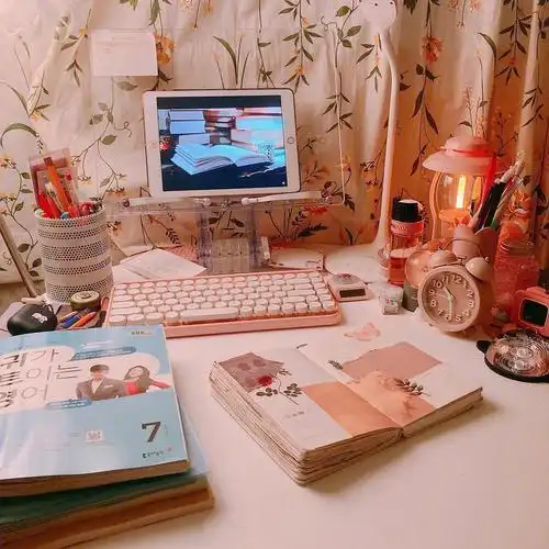 ins风书桌元气满满的少女心书桌书桌改造