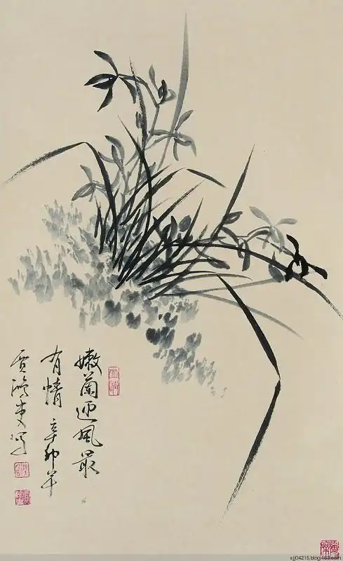 国画兰花百图欣赏25